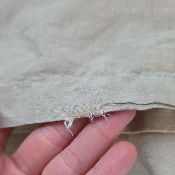 Vintage Cotton Ginny Low Rise Linen Blend Loose Fitting  Drawstring Pants - Picture 7 of 7